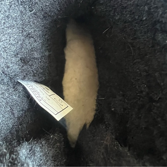 UGG Mini Bailey Bow Glimmer Plush Winter Boots Black Glitter Shimmer Size 5 GUC - Picture 12 of 14